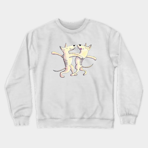 Thylacine as Ballroom Dancer Crewneck Sweatshirt by PaulWebster